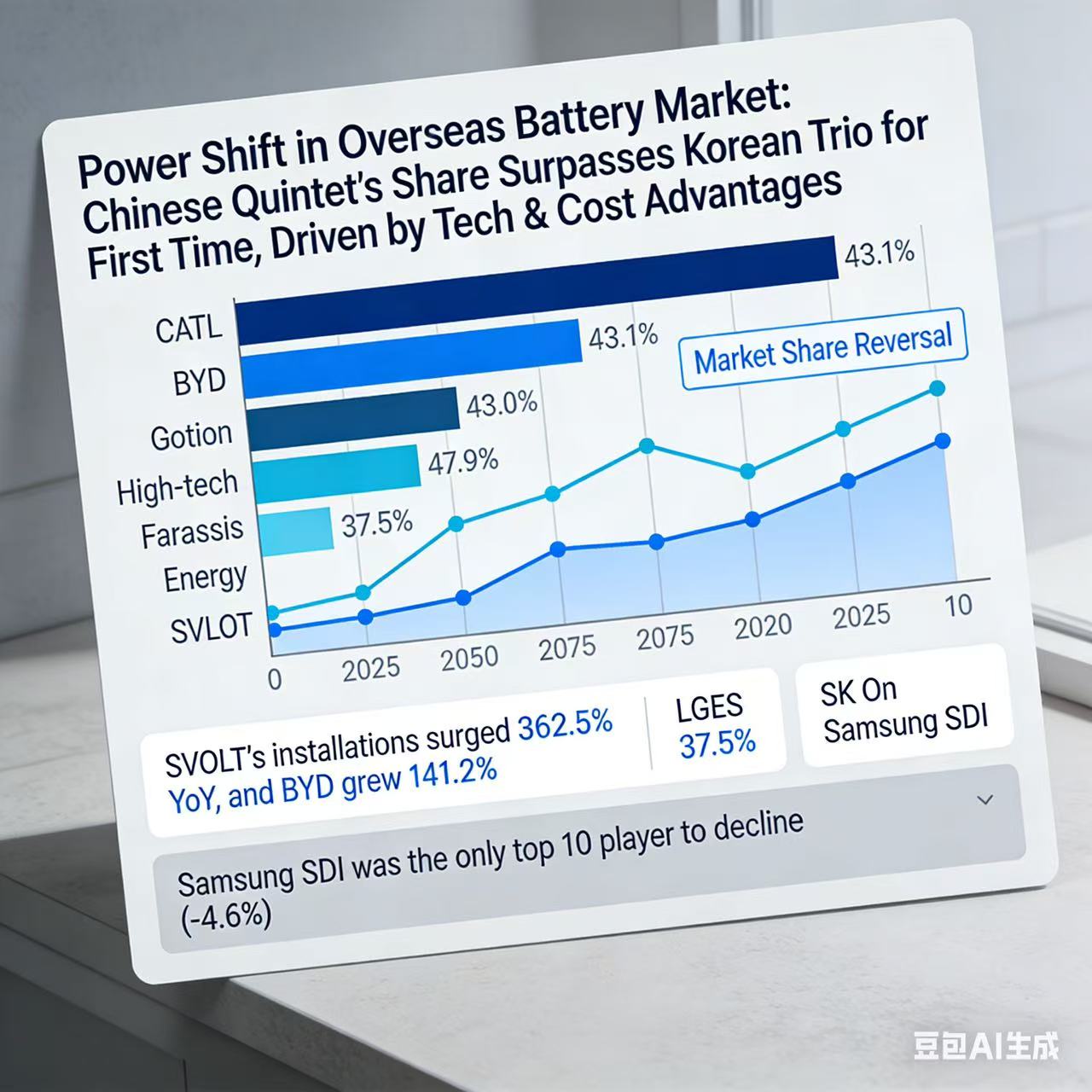 Power Shift in Overseas Battery Market: Chinese Quintet's...
