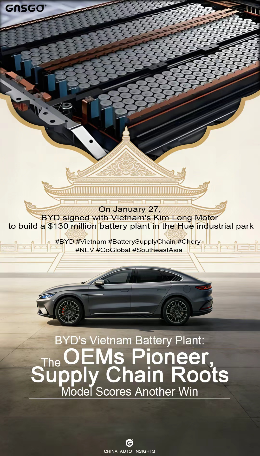 BYD's Vietnam Battery Plant: The "OEMs Pioneer, Supply...
